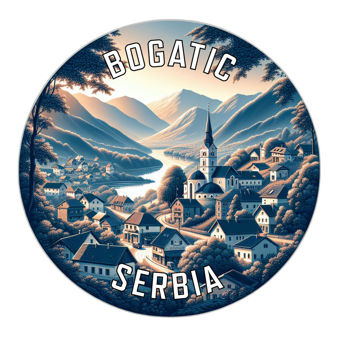 Bogatic Serbia Souvenir Die Cut Flat Magnet Image 1