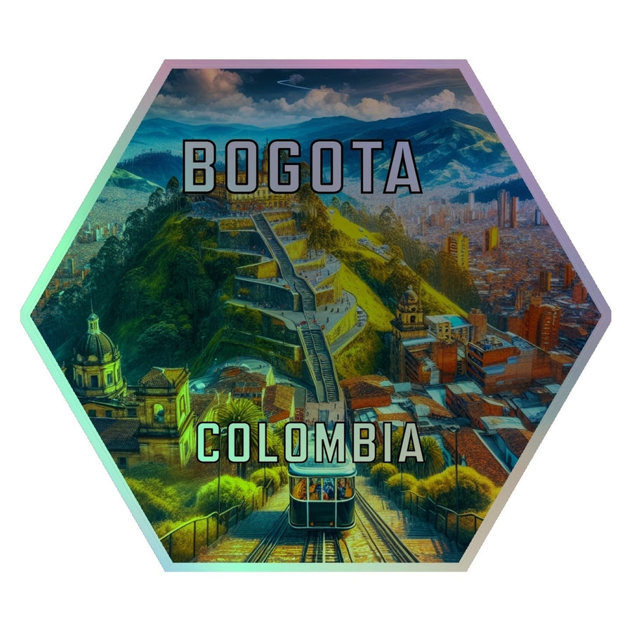 Bogota Colombia Souvenir Die Cut Flat Magnet Image 1