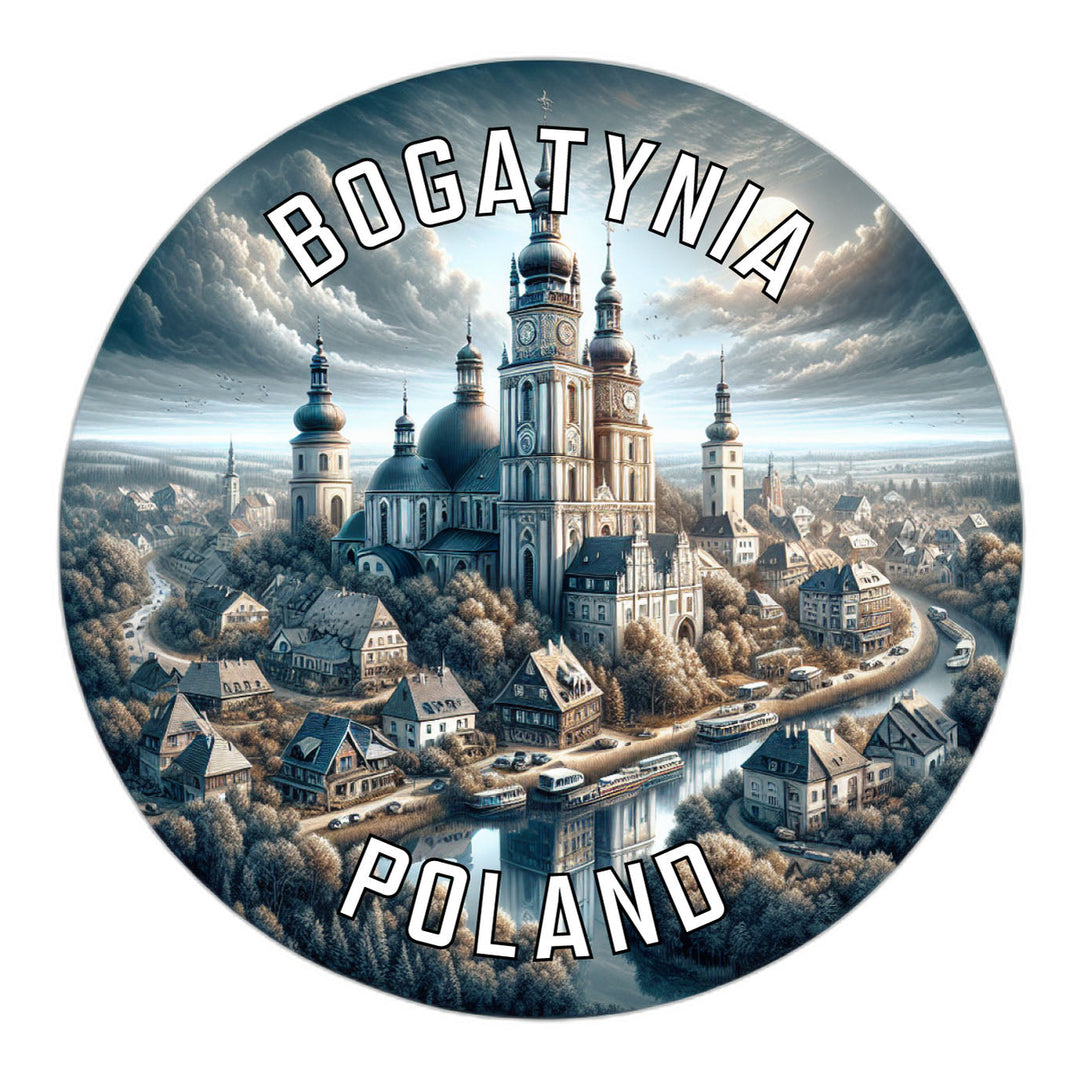 Bogatynia Poland Souvenir Die Cut Flat Magnet Image 1