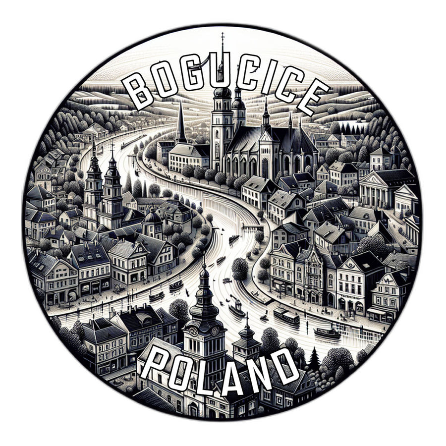 Bogucice Poland Souvenir Die Cut Flat Magnet Image 1