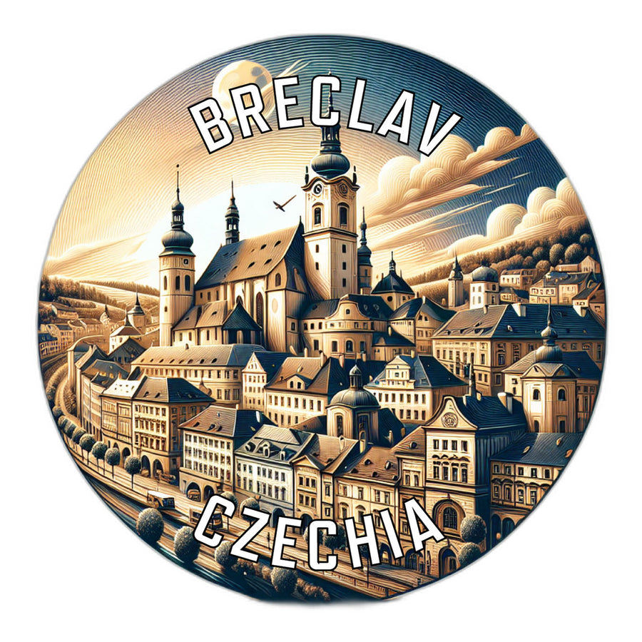 Breclav Czechia Souvenir Die Cut Flat Magnet Image 1