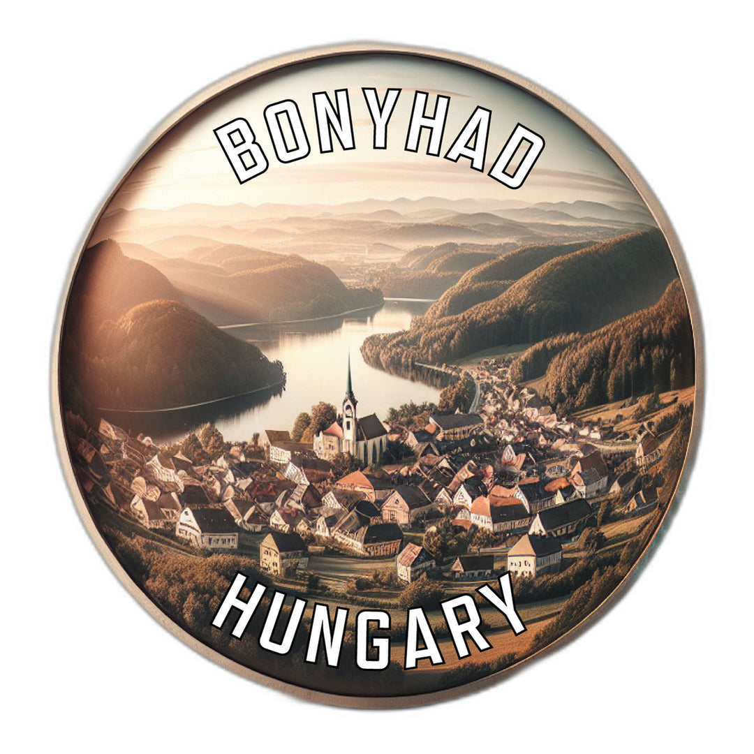 Bonyhad Hungary Souvenir Die Cut Flat Magnet Image 1