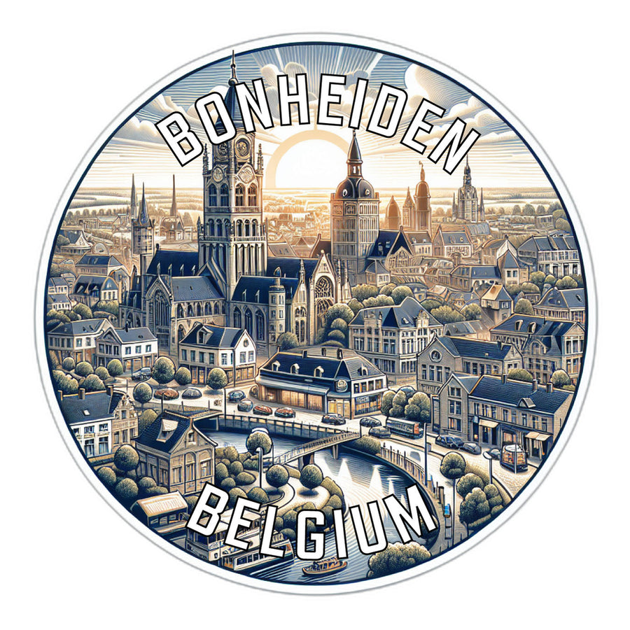 Bonheiden Belgium Souvenir Die Cut Flat Magnet Image 1