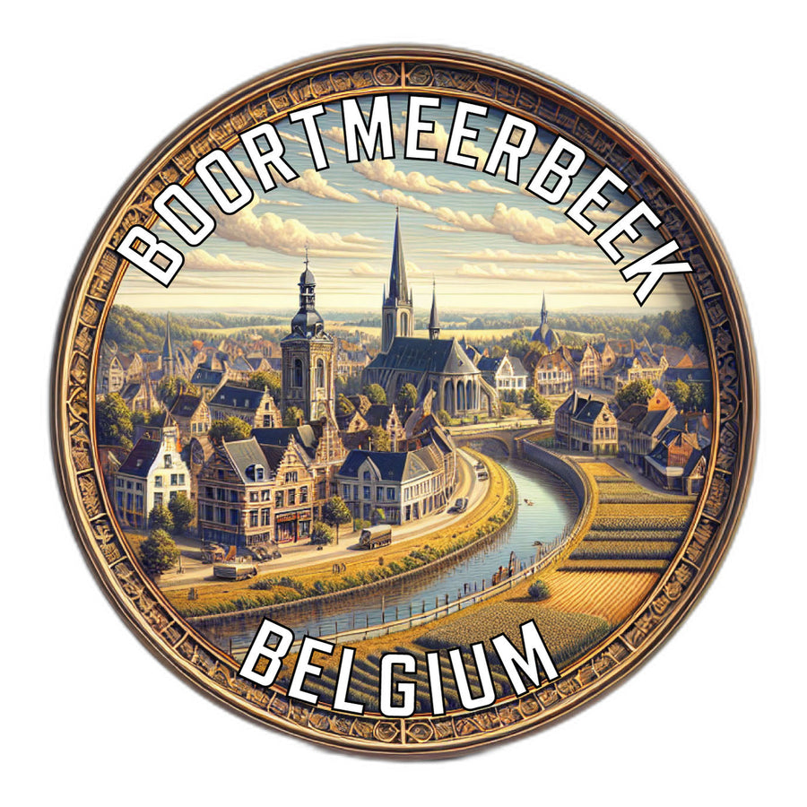 Boortmeerbeek Belgium Souvenir Die Cut Flat Magnet Image 1