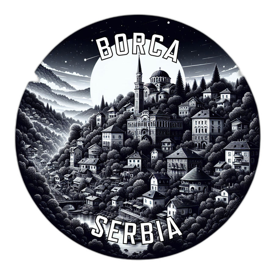 Borca Serbia Souvenir Die Cut Flat Magnet Image 1