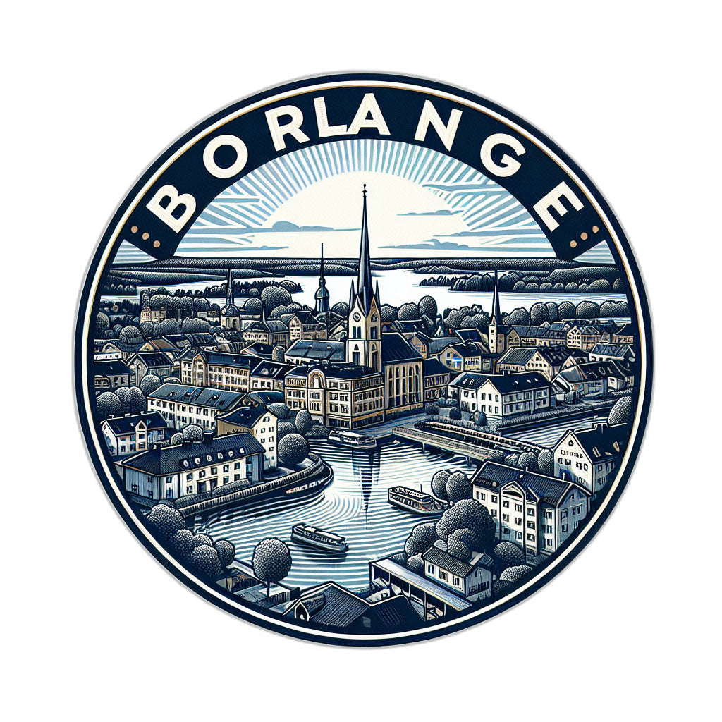 Borlange Sweden_updated Souvenir Die Cut Flat Magnet Image 1