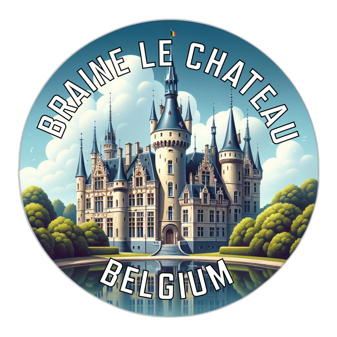 Braine le Chateau Belgium Souvenir Die Cut Flat Magnet Image 1