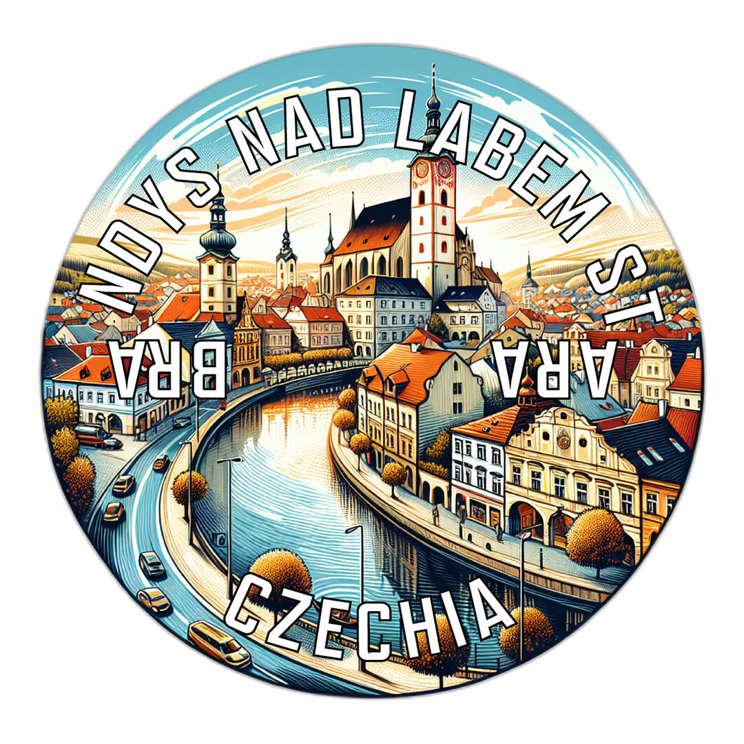 Brandys nad Labem Stara Boleslav Czechia Souvenir Die Cut Flat Magnet Image 1