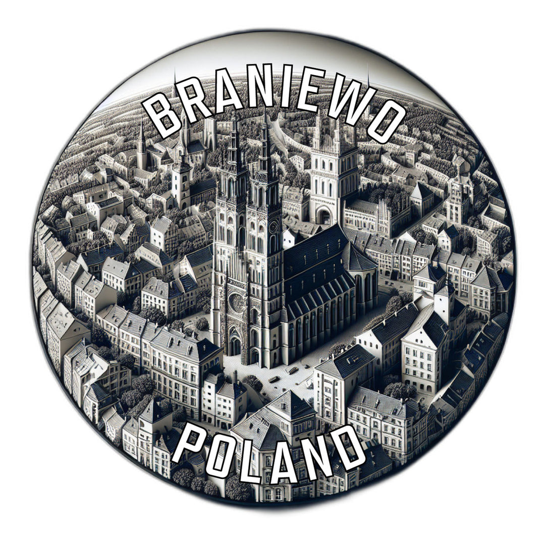 Braniewo Poland Souvenir Die Cut Flat Magnet Image 1