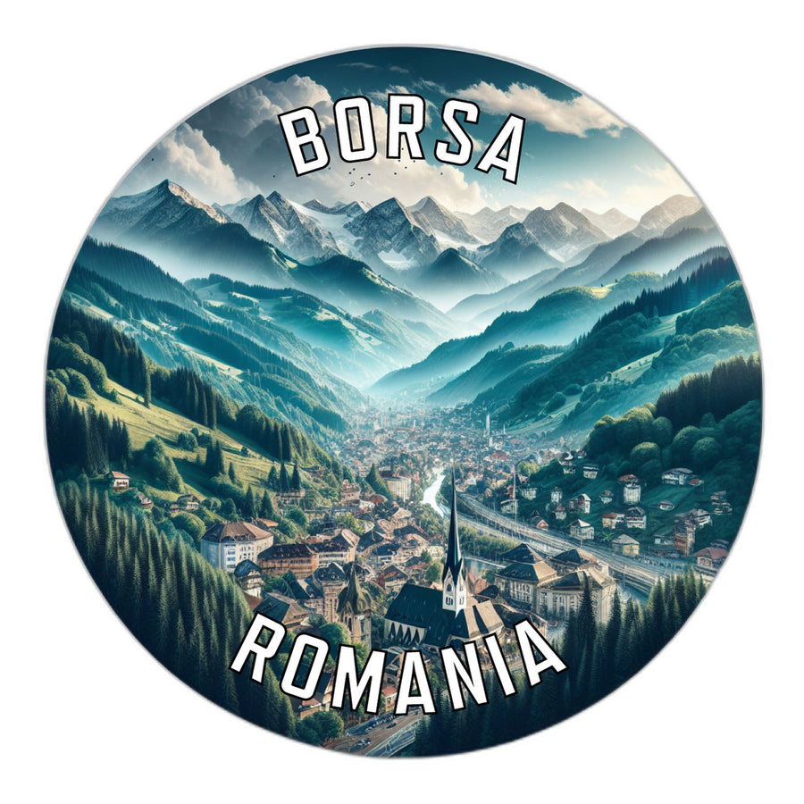 Borsa Romania Souvenir Die Cut Flat Magnet Image 1