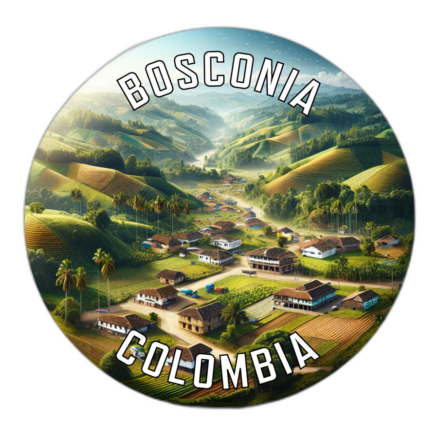 Bosconia Colombia Souvenir Die Cut Flat Magnet Image 1