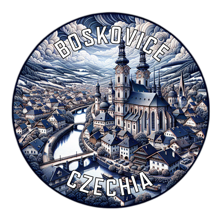 Boskovice Czechia Souvenir Die Cut Flat Magnet Image 1