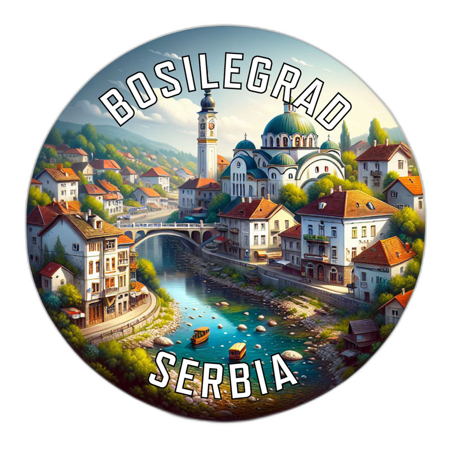 Bosilegrad Serbia Souvenir Die Cut Flat Magnet Image 1