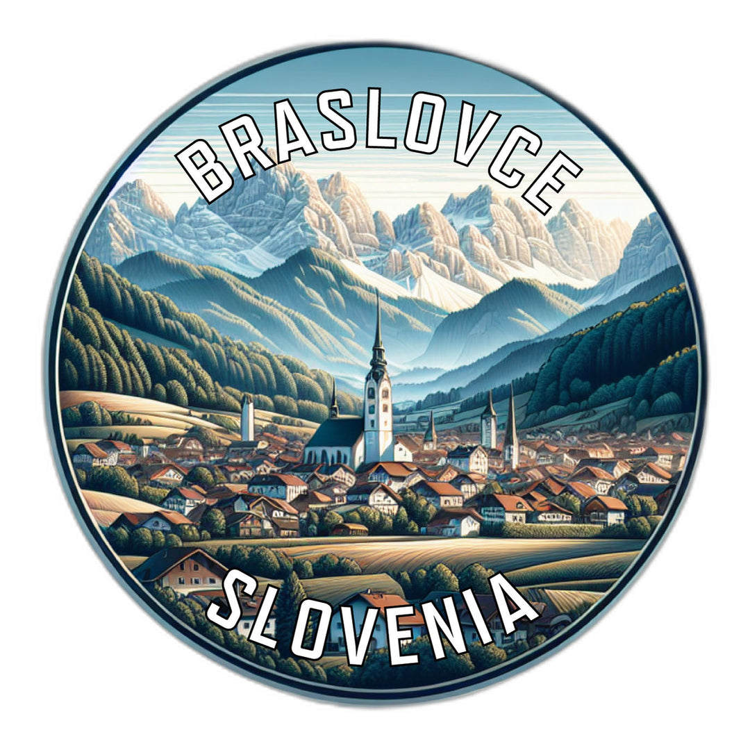 Braslovce Slovenia Souvenir Die Cut Flat Magnet Image 1