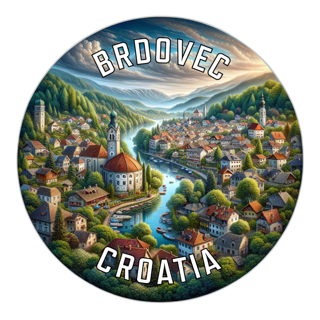 Brdovec Croatia Souvenir Die Cut Flat Magnet Image 1