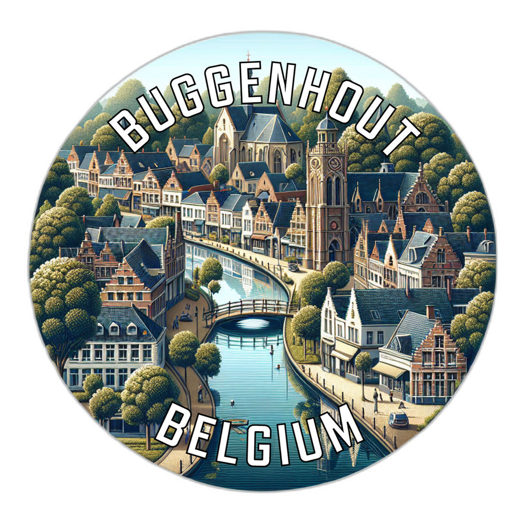 Buggenhout Belgium Souvenir Die Cut Flat Magnet Image 1