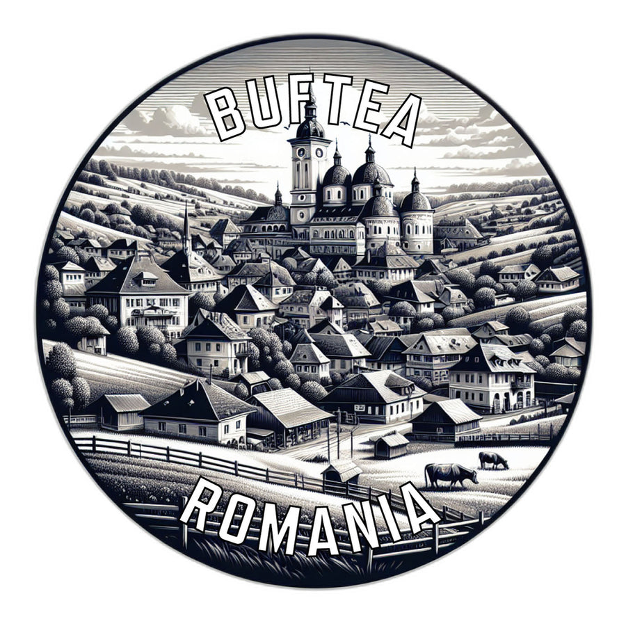 Buftea Romania Souvenir Die Cut Flat Magnet Image 1