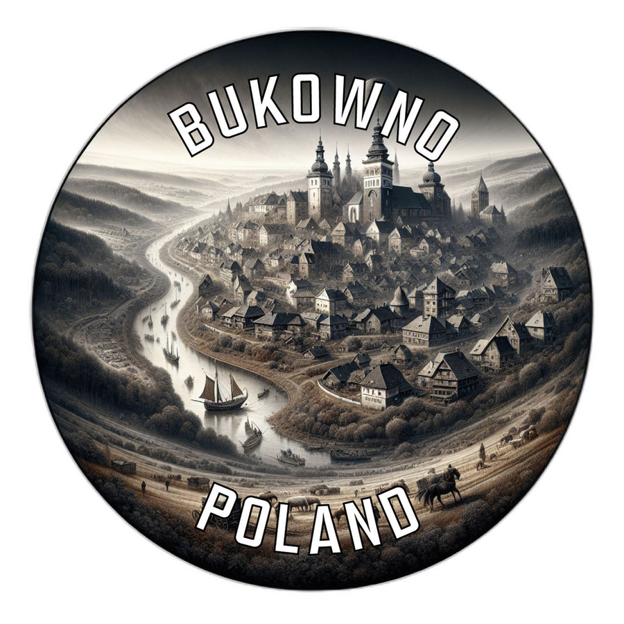 Bukowno Poland Souvenir Die Cut Flat Magnet Image 1