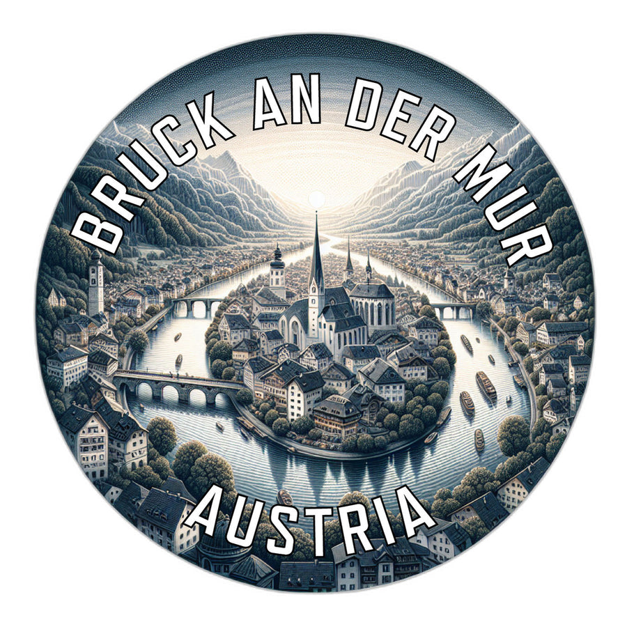 Bruck an der Mur Austria Souvenir Die Cut Flat Magnet Image 1