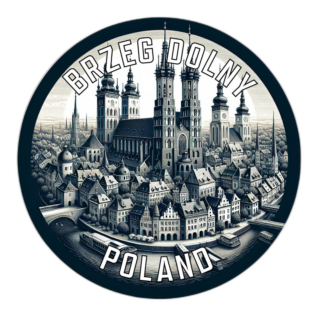 Brzeg Dolny Poland Souvenir Die Cut Flat Magnet Image 1