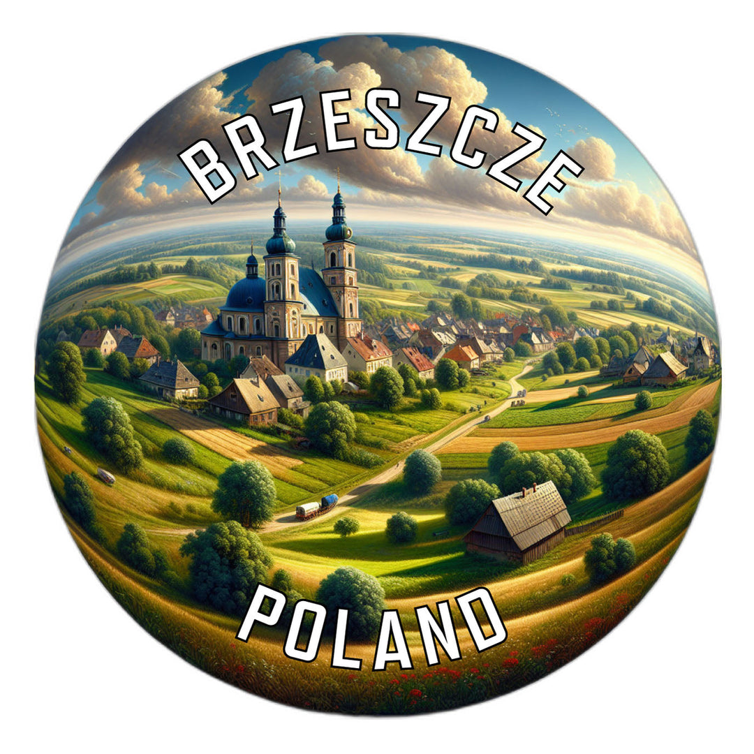 Brzeszcze Poland Souvenir Die Cut Flat Magnet Image 1