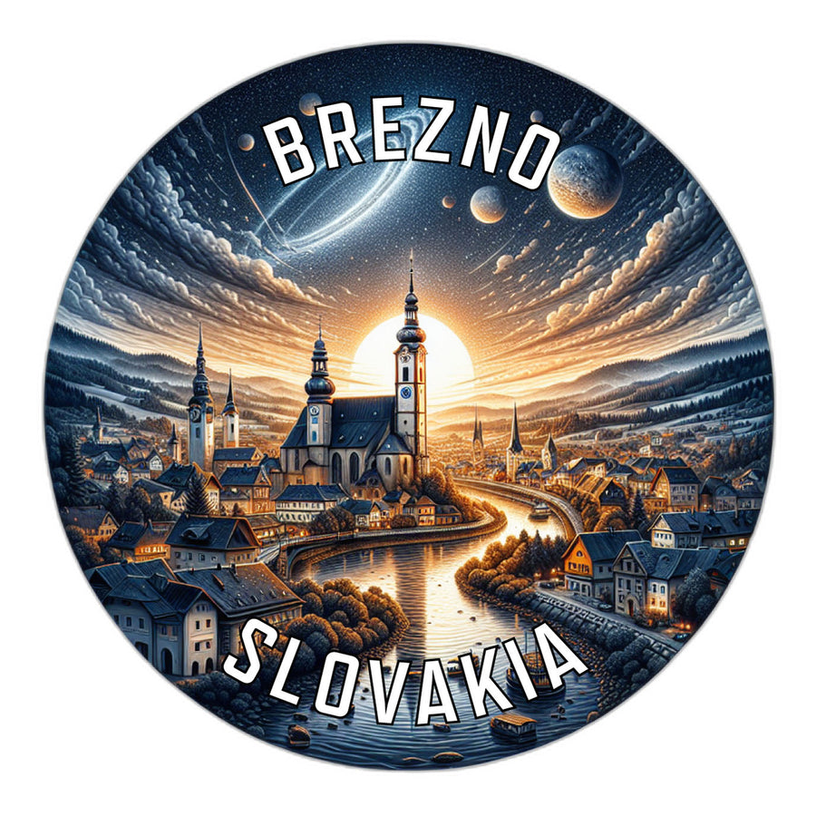 Brezno Slovakia Souvenir Die Cut Flat Magnet Image 1