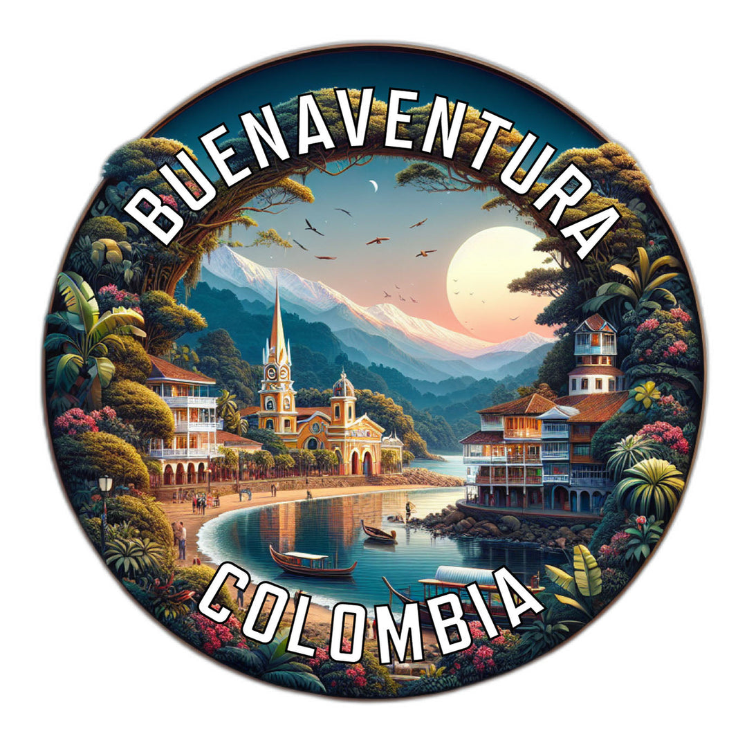 Buenaventura Colombia Souvenir Die Cut Flat Magnet Image 1