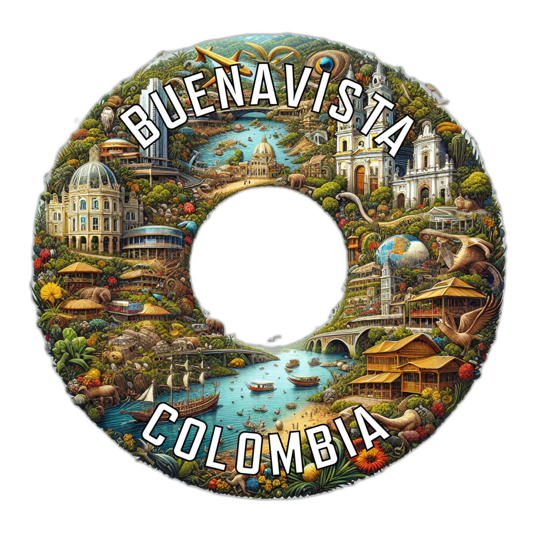 Buenavista Colombia Souvenir Die Cut Flat Magnet Image 1