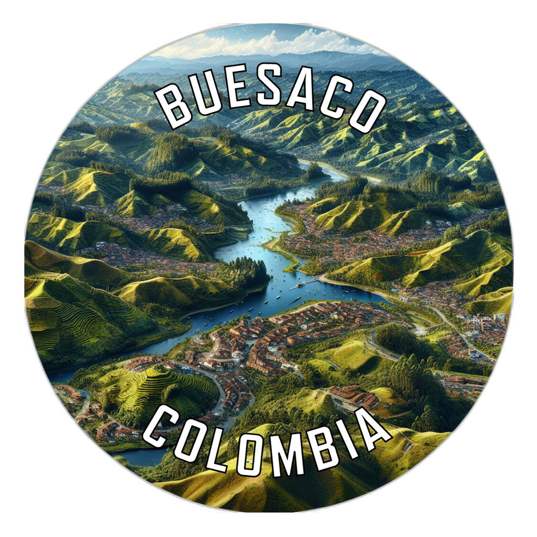 Buesaco Colombia Souvenir Die Cut Flat Magnet Image 1