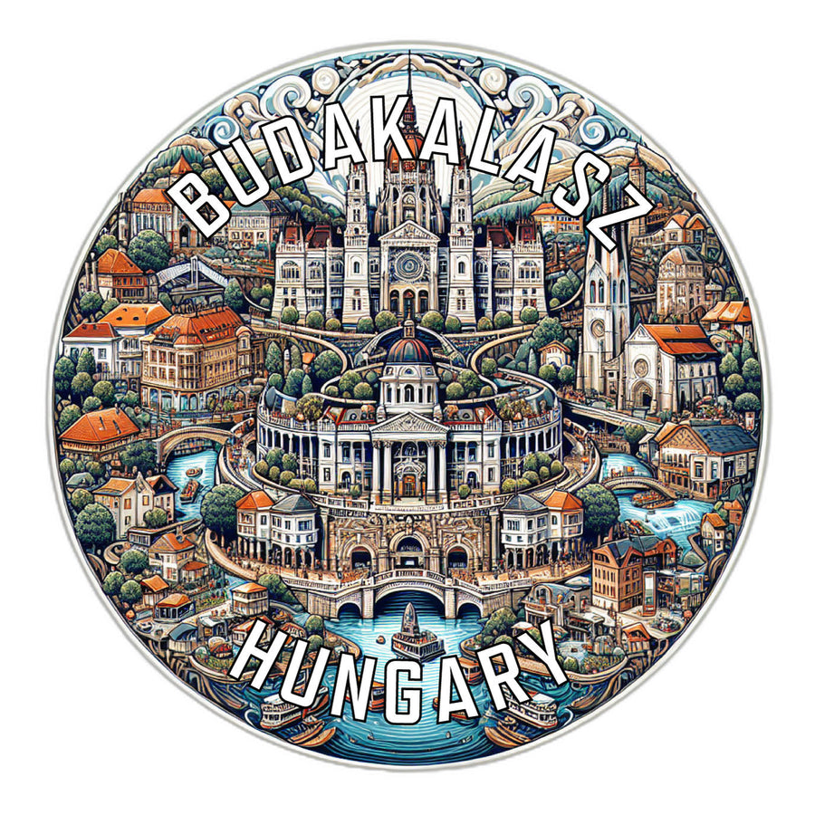 Budakalasz Hungary Souvenir Die Cut Flat Magnet Image 1