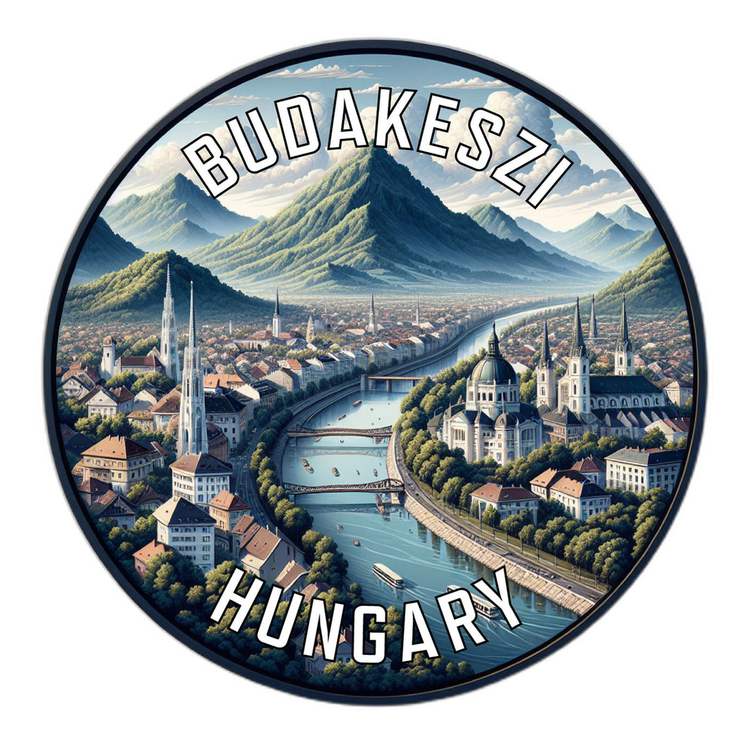 Budakeszi Hungary Souvenir Die Cut Flat Magnet Image 1