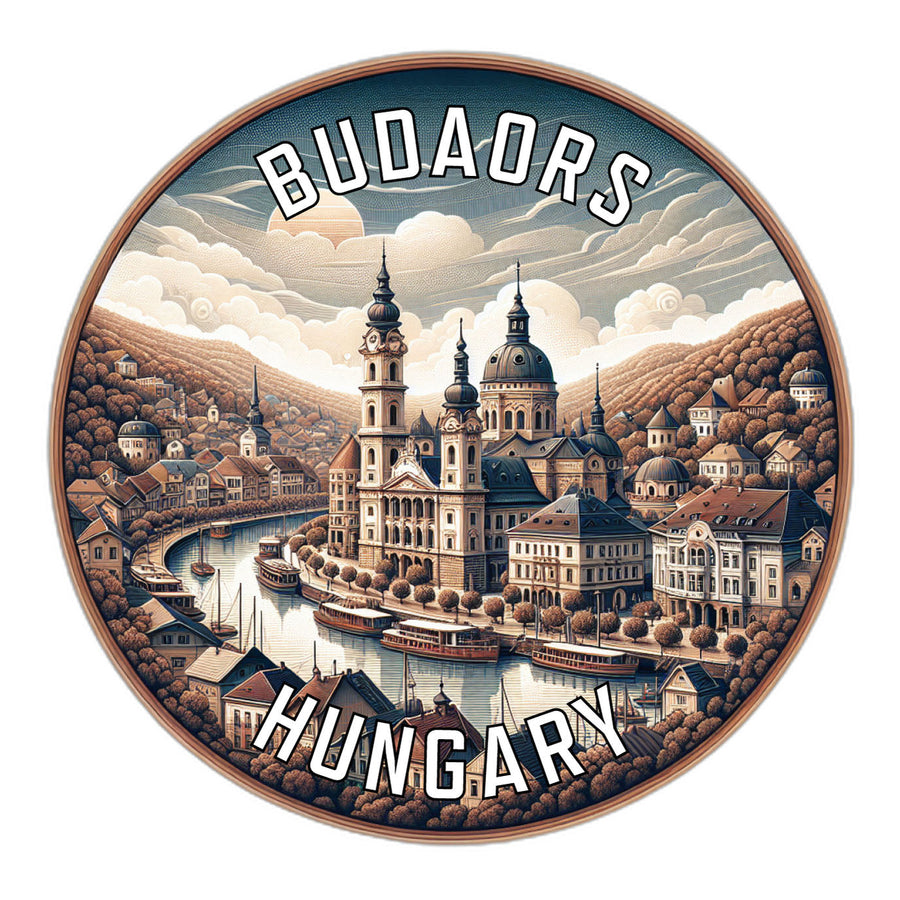 Budaors Hungary Souvenir Die Cut Flat Magnet Image 1