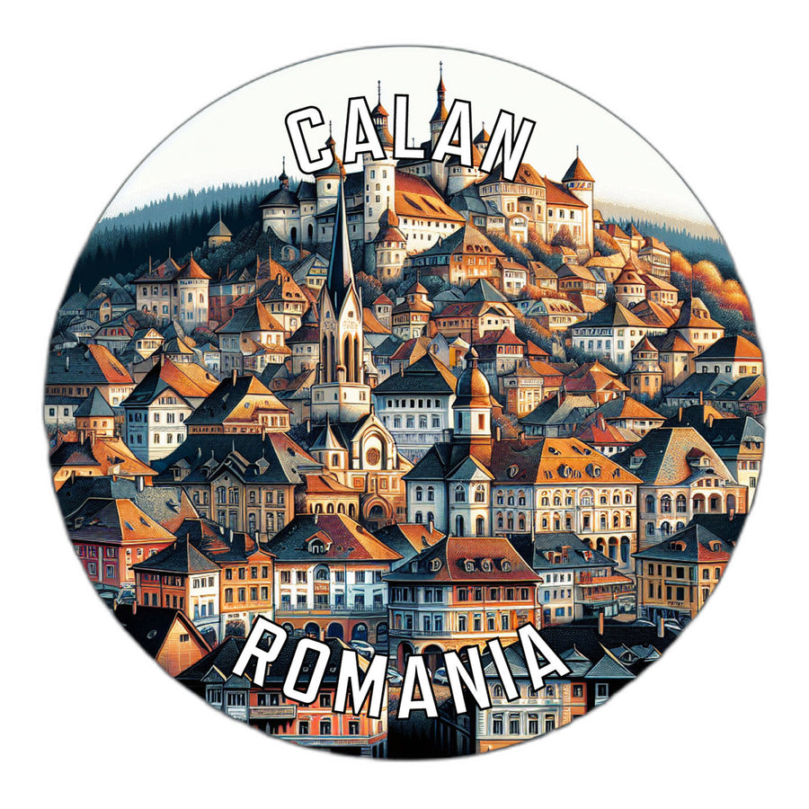 Calan Romania Souvenir Die Cut Flat Magnet Image 1