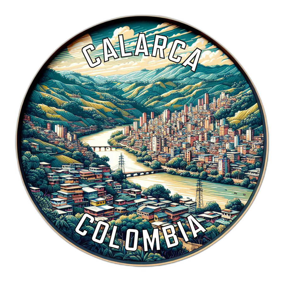 Calarca Colombia Souvenir Die Cut Flat Magnet Image 1