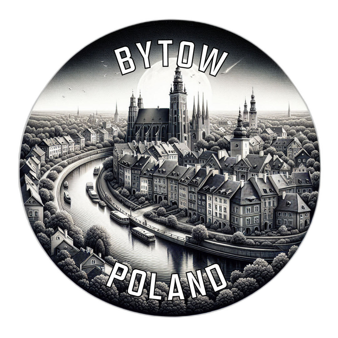 Bytow Poland Souvenir Die Cut Flat Magnet Image 1