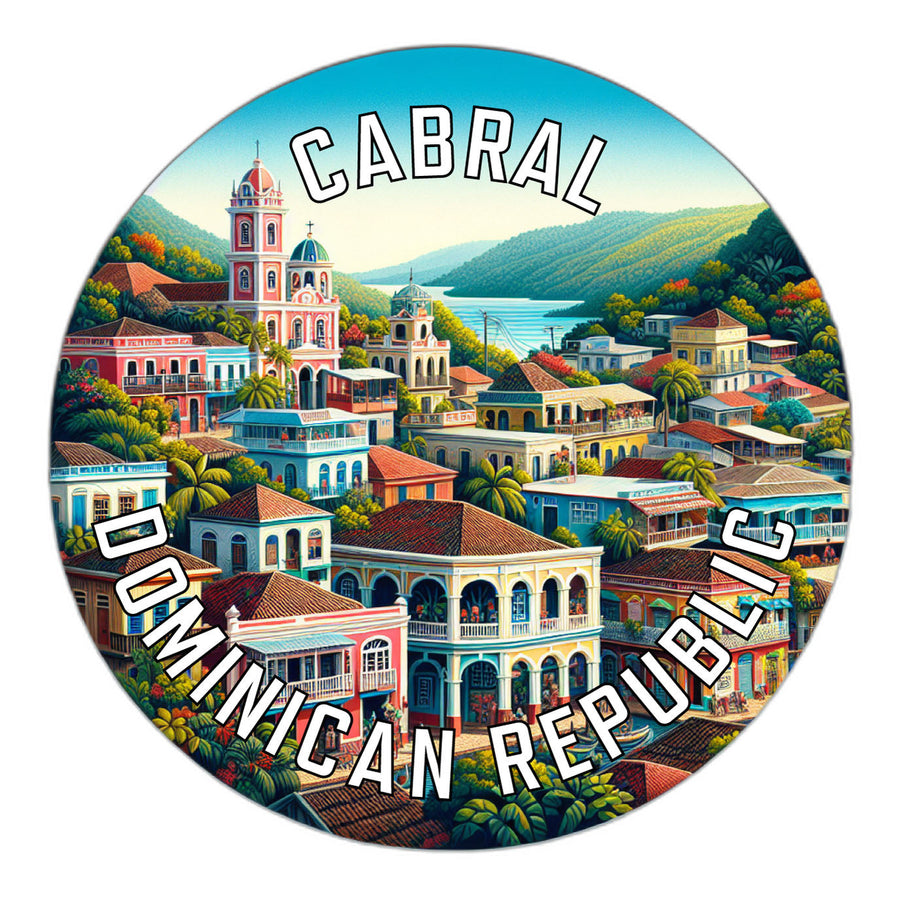 Cabral Dominican Republic Souvenir Die Cut Flat Magnet Image 1