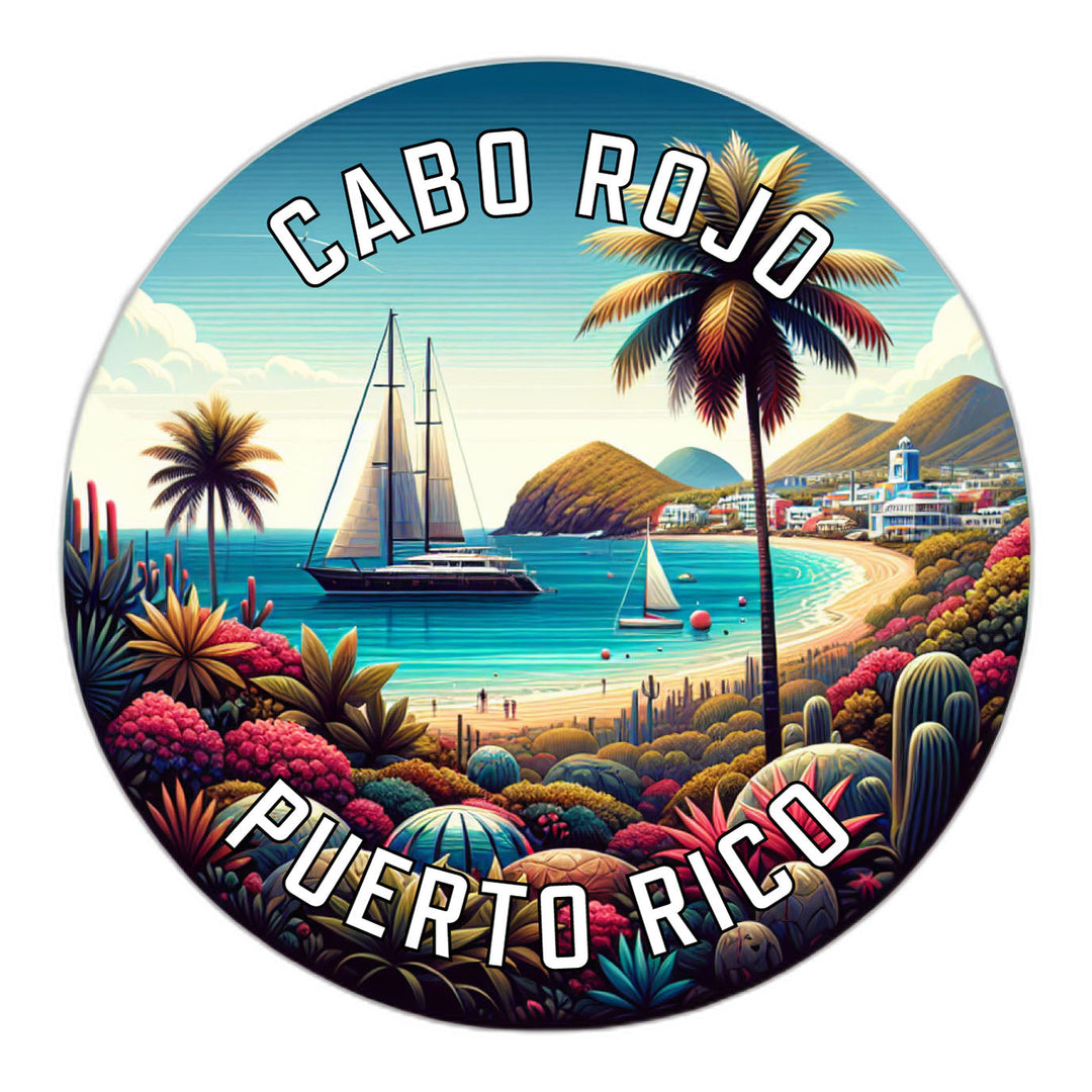 Cabo Rojo Puerto Rico Souvenir Die Cut Flat Magnet Image 1