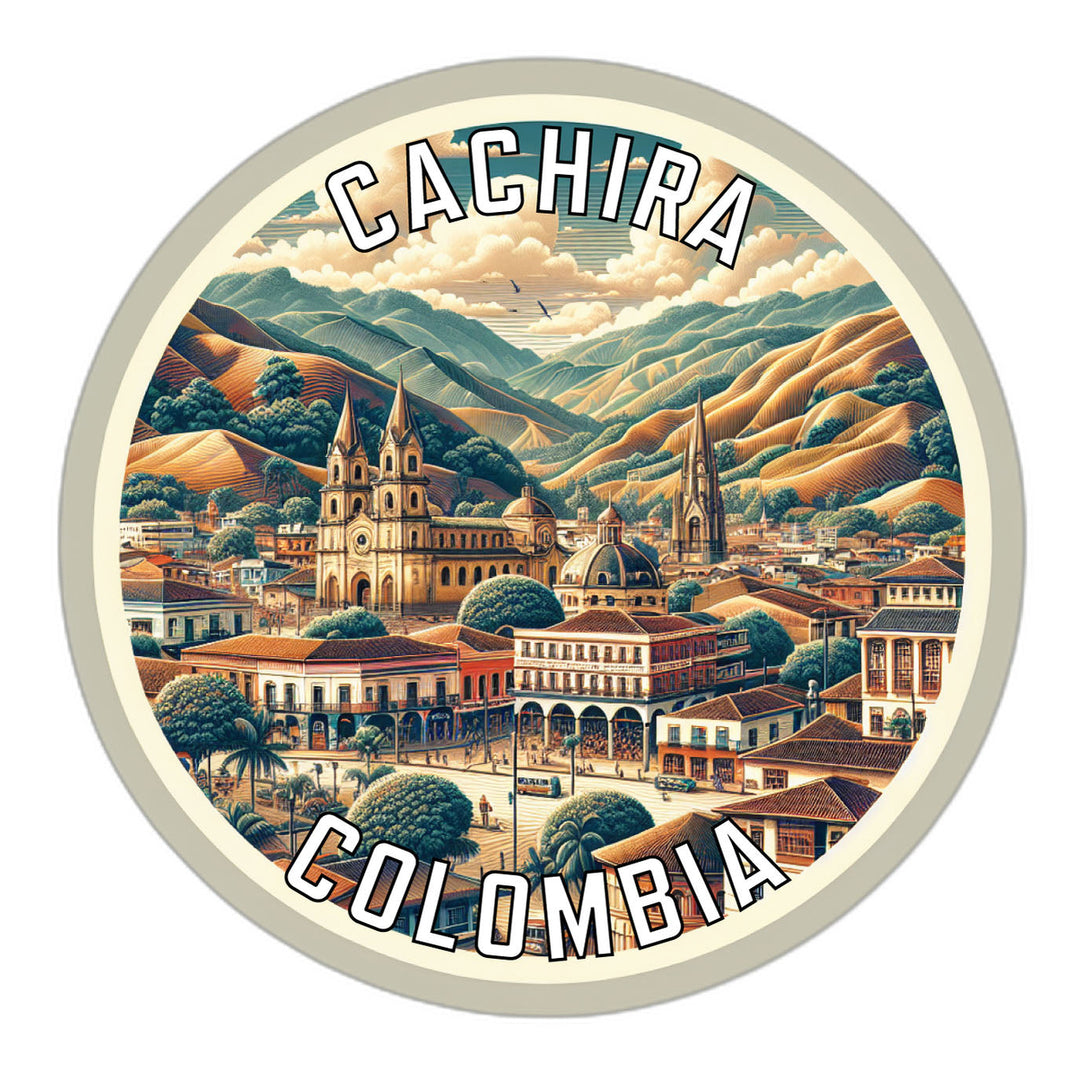 Cachira Colombia Souvenir Die Cut Flat Magnet Image 1