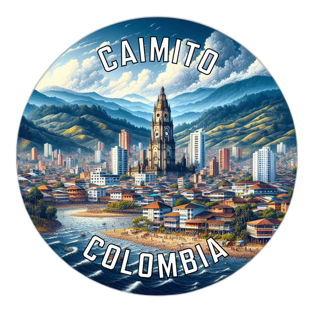 Caimito Colombia Souvenir Die Cut Flat Magnet Image 1