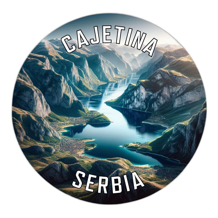 Cajetina Serbia Souvenir Die Cut Flat Magnet Image 1