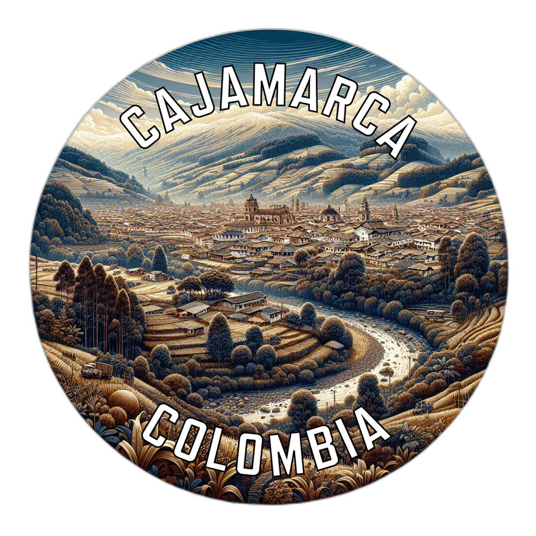 Cajamarca Colombia Souvenir Die Cut Flat Magnet Image 1