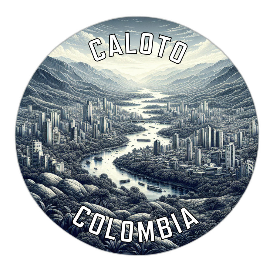 Caloto Colombia Souvenir Die Cut Flat Magnet Image 1