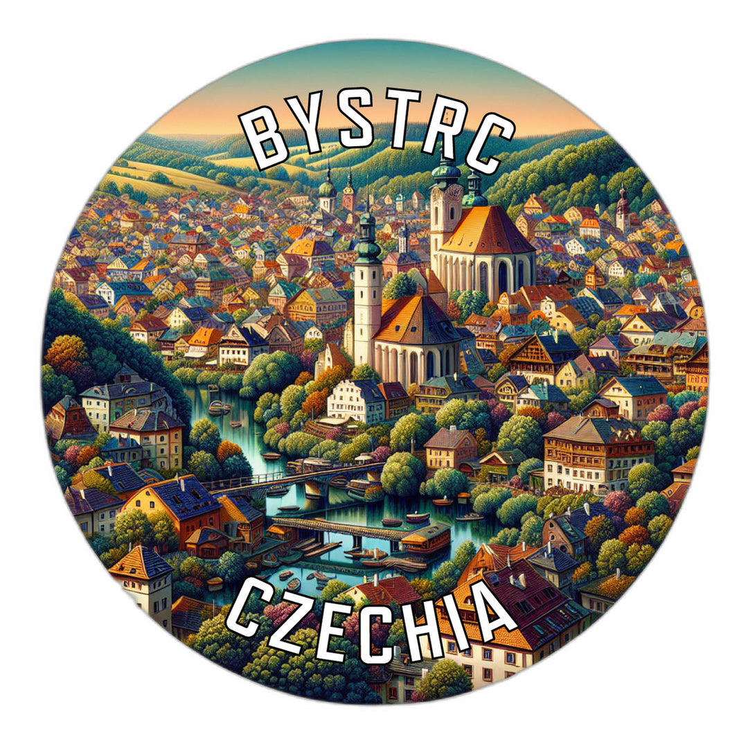 Bystrc Czechia Souvenir Die Cut Flat Magnet Image 1