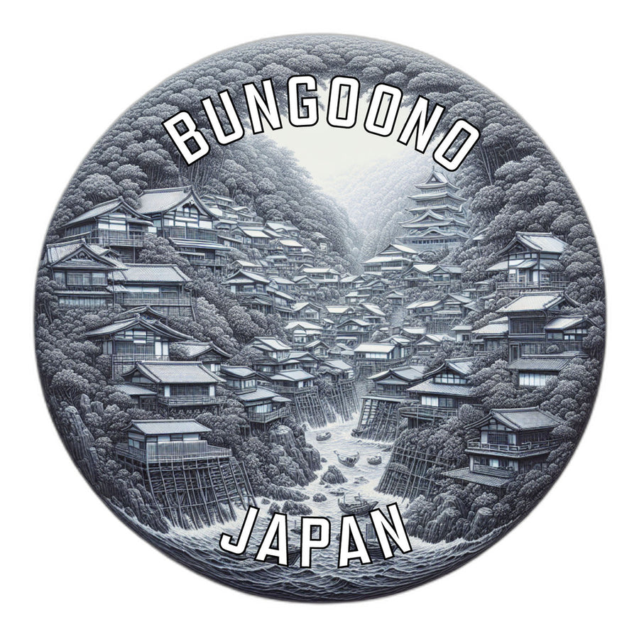 Bungoono Japan Souvenir Die Cut Flat Magnet Image 1