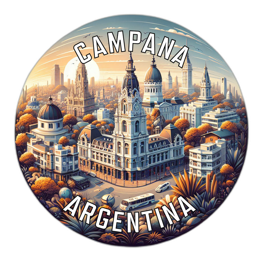 Campana Argentina Souvenir Die Cut Flat Magnet Image 1