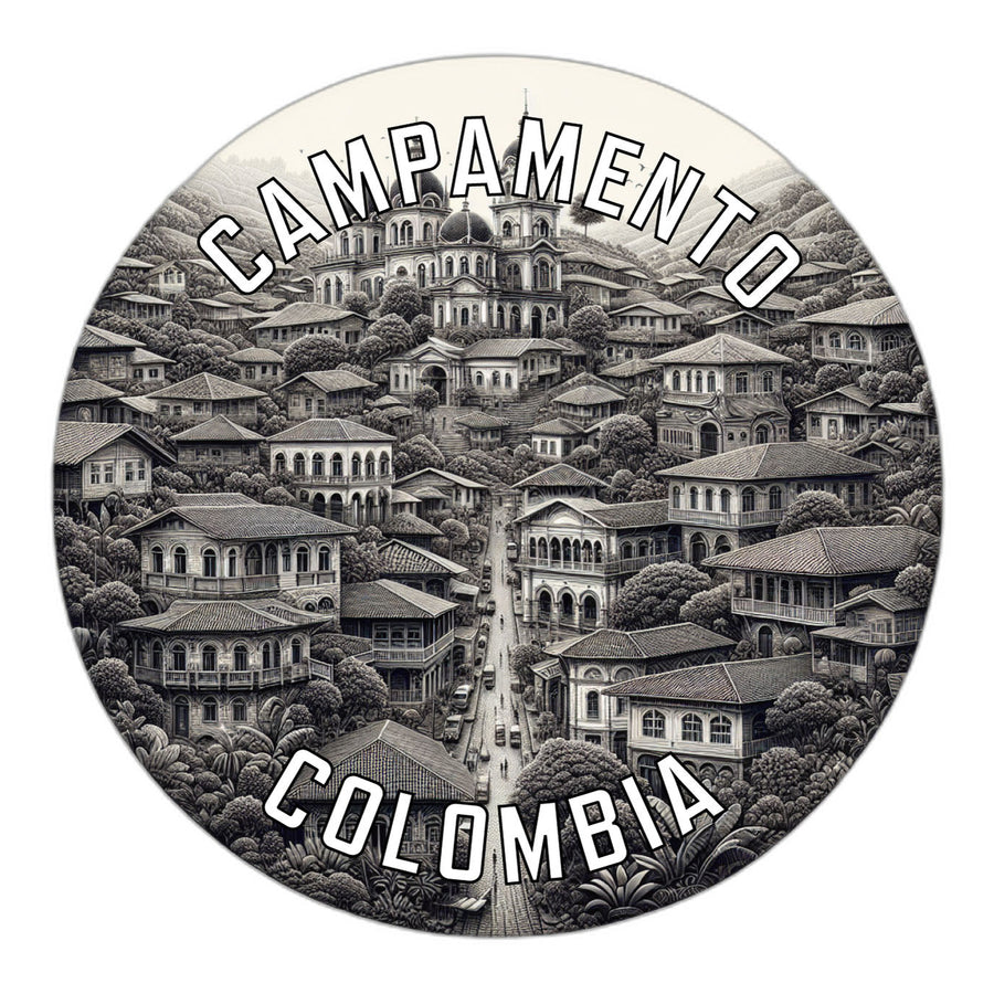 Campamento Colombia Souvenir Die Cut Flat Magnet Image 1