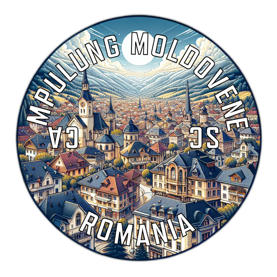 Campulung Moldovenesc Romania Souvenir Die Cut Flat Magnet Image 1