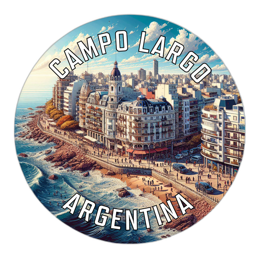 Campo Largo Argentina Souvenir Die Cut Flat Magnet Image 1