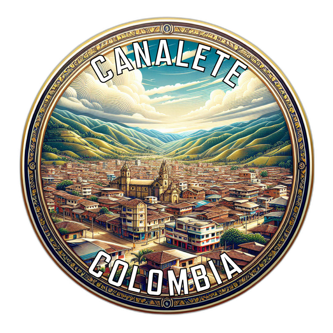 Canalete Colombia Souvenir Die Cut Flat Magnet Image 1