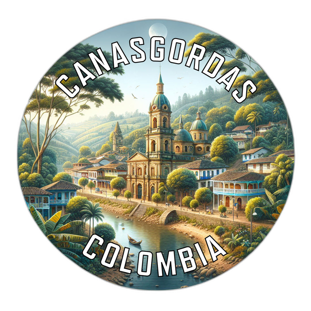 Canasgordas Colombia Souvenir Die Cut Flat Magnet Image 1